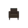 Winston 1 Seater Fabric Sofa in Fossial Brown Colour