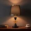 ELARE Metal Table Lamp Black-Brown Shade