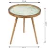Grove Solid Wood Side Table in Forest Green Finish