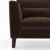 Lewis Sofa (Colour : Dark Earth, Cushion : Hard, Seater : 3+1+1)