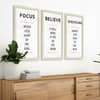 The Castle Decor Motivational Quotes Wall Art Set of 3 9x17 Inch