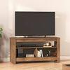 Monroe Engineered Wood Free Standing TV Unit in Classic Walnut Finish