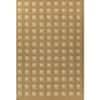 Jaipur Rugs Soft Checkered Wool 5x8 Feet Dark Amber Gold And Amber Gold Dhurrie Carpet