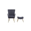 WilAccent Accent Chair With Ottoman Grey