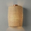 Elementary Brown Solid Wood Wall Lights
