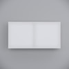 4 Door Mirror Glossy Triple Layered Uv Resistant Handless Cabinet In Grey Finish
