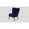 Duke Accent chair Velvet in Navy Blue Color
