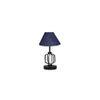Gwendolyn Blue Jute Table lamp with Iron Base