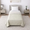 Meera White & Green Floral Cotton Dohar Set Of 2 Reversible Single Bed 350 Tc Size 240 X 160 Cms