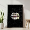 The Castle Decor Money Lips Pop Art Wall Art Framed Painting 20x30 Inch
