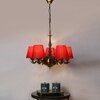 Devansh Wood Wall Mounted Lamp With Off-White Cotton Shade