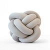Nodo Cotton Knitted Knot Pillow  Pale Whisper 11X11 Inches