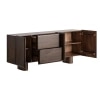Carleson Solid Mango Wood Sideboard with 4 Door in Provincial teak Finish