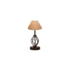Mckenna Beige Jute Table lamp with Iron Base