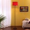 Stanford Black Cotton Shade Floor Lamp