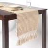 Handwoven Cotton and Jute Tasseled Table runner