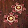 Set of 2 Rajasthani Handcrafted Diya Decor