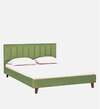 Dallas Engineered Wood Queen Size Non Storage Bed In Provincial Teak Finish