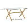 Nobu 6 Seater Glass Top Dining Table