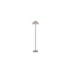 Heath Beige Natural Fiber Floor Lamp with Steel Steel Base