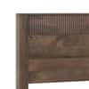 Toledo Solid Wood Queen Non Storage Bed with Bedside Table (Standard) – Danish Walnut Finish