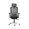Feather Ergonomic Office Chair Black in Grey Colour