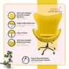 Kepler Brooks Oswald Pro Large Lounge Chair With Wheels in Yellow Colour