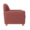 Lamia 3 Seater Sofa In Fabric Pink Color