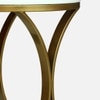 Metalvy Metal Side Table in Gold Colour