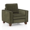 Apollo Neo Sofa (Colour : Deep Olive Velvet, Seating Capacity : 1 Seater, Cushion Type : Hard, Back Height : Regular Back)