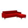 Deeplac Sectional Fabric Sofa - Red