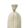 Bar Beige Melange Quilted Cushion Cover With Tassels 18X18 Inches