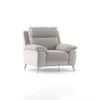 Emila 1 Seater Fabric Sofa in Cream Colour