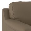 Farina 1 Seater Premium Italian Leather Sofa In Dark Truffle