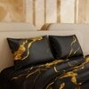 Stoa Paris 300TC UltrSatin Super King Bedsheet with 2 Pillow Covers Satin Super Dark Gold