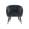 Scandinavian Deniz Lounge Chair Gold Finish