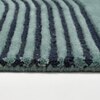 Presto Blue Geometric Hand Tufted Wool Carpet 6X9 Feet
