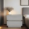 Lagere Series Bedside Table duly polished in Silver