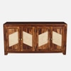 Sheesham Wood 4 Door Sideboard In Provincial Teak Finish