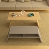 Interlock Engineered Wood Center Table in Beige Colour
