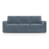 Apollo Compact High Back 3 Seater Fabric Sofa in Ocean Weave Colour