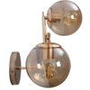 Eliante Modern Wall Lights Mild Steel & Glass Material Gold & Champaign Finish