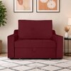 Step  Pull Out Sofa cum Bed  in Maroon Colour