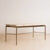 Nouve Stainless Steel Six Seater Dining Table in Gold Finish