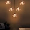 Devansh Solid Wood Electric Wall Light in Brown Colour with Red Shade Count of 1 Light