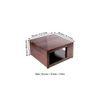 Milan Sheesham Wood Coffee Table In Walnut Finish
