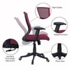 Ebeaony Mid Back Ergonomic Chair in Maroon Colour