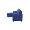 Noah Solid Wood Sofa cum Bed in Navy Blue
