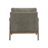 Serenity Boucle Fabric Arm Chair in Brown