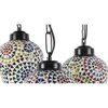 Baker Multicolour Glass Cluster Hanging Light
